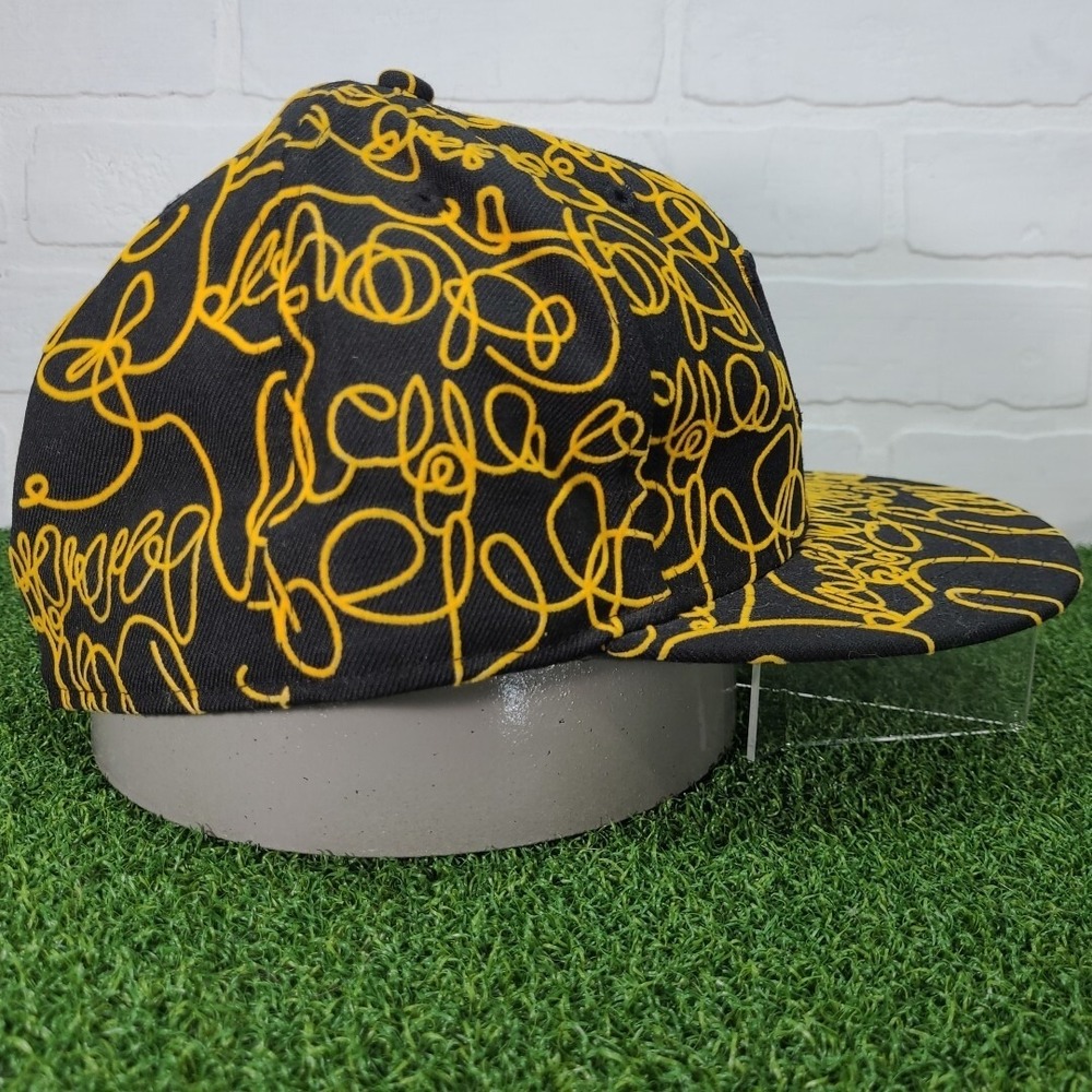 Pittsburgh Pirates Hat Mens New Era 59FIFTY Fitted Graffiti Scribble Cap 8 - Picture 5 of 8